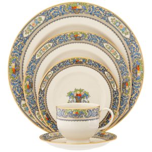 Aparelho de Jantar para Qualquer Ocasião com 5 Peças Formato Redondo e Material de Porcelana LENOX 140290600 Colorido