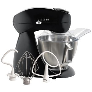 Batedeira de Bancada 4.5L com 12 Velocidades Aço Inoxidável 400W 110v HAMILTON BEACH 63227 Preto