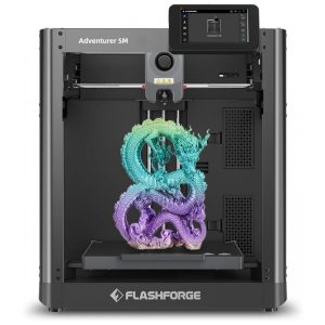 Impressora 3D FLASHFORGE AD5M Velocidade de 600mm/s Auto Nivelamento em 1 Clique Volume de Impressão 220x220x220mm