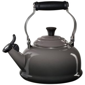 Chaleira de Chá 1.7 Litros em Aço Inoxidável com Apito Le Creuset Cinza Escuro