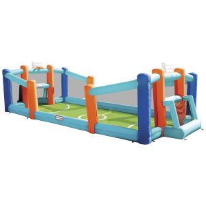 Quadra de Futebol e Basquete Inflável para até 8 Crianças de 1 a 8 Anos Little Tikes