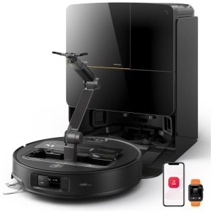 Roborock Saros Z70: Aspirador Robô e Esfregão com Braço Mecânico OmniGrip e Limpeza Poderosa de 22000Pa - Preto