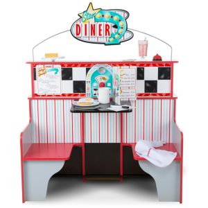 Kit Restaurante Star Diner Infantil com Dupla Face para Crianças Acima de 3 Anos Melissa & Doug