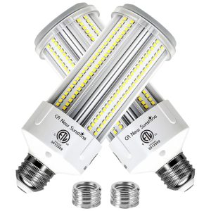 Lâmpada de Milho LED Equivalente a 1000W Kit com 2 Unidades 100W 15000LM 5000K Branco Luz do Dia Base E26E39 CA New Sunshine