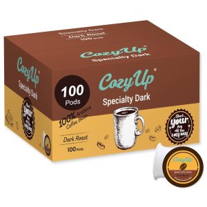 Cápsulas de Café de Blend Torra Escura 100u Keuring Kcup COZY UP Marrom