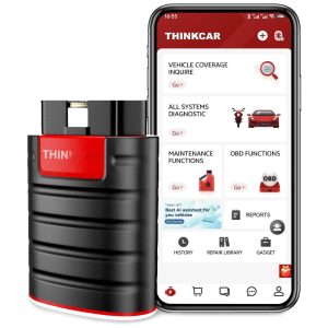 Scanner Automotivo Thinkdiag OBD2 Bluetooth Diagnóstico Bidirecional Completo 15+ Reset ECU Coding Android/iOS 110V Preto