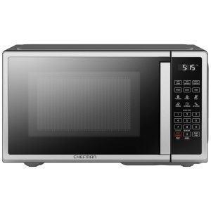 Forno de Micro-ondas Chefman de Bancada 31 litros em Aço Inoxidável Digital de 1000 Watts com 6 Programas Automáticos 10 Níveis de Potência Mo
