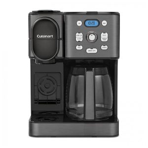 Cafeteira Programável 1 Litro em Aço Inoxidável com Painel Digital 110V 800W Cuisinart Preta