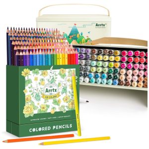 Kit Lapis Profissional com Estojo 126 Peças Arrtx