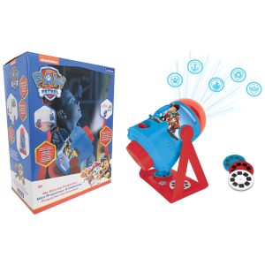 Projetor de Histórias Patrulha Canina com 3 Discos 2 Cúpulas Sons e Livreto LEXiBOOK