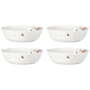 Conjunto de Tigelas para Sopa 950mL com 4 Peças Material de Porcelana e Formato Redondo Lenox 896510 Branco Colorido