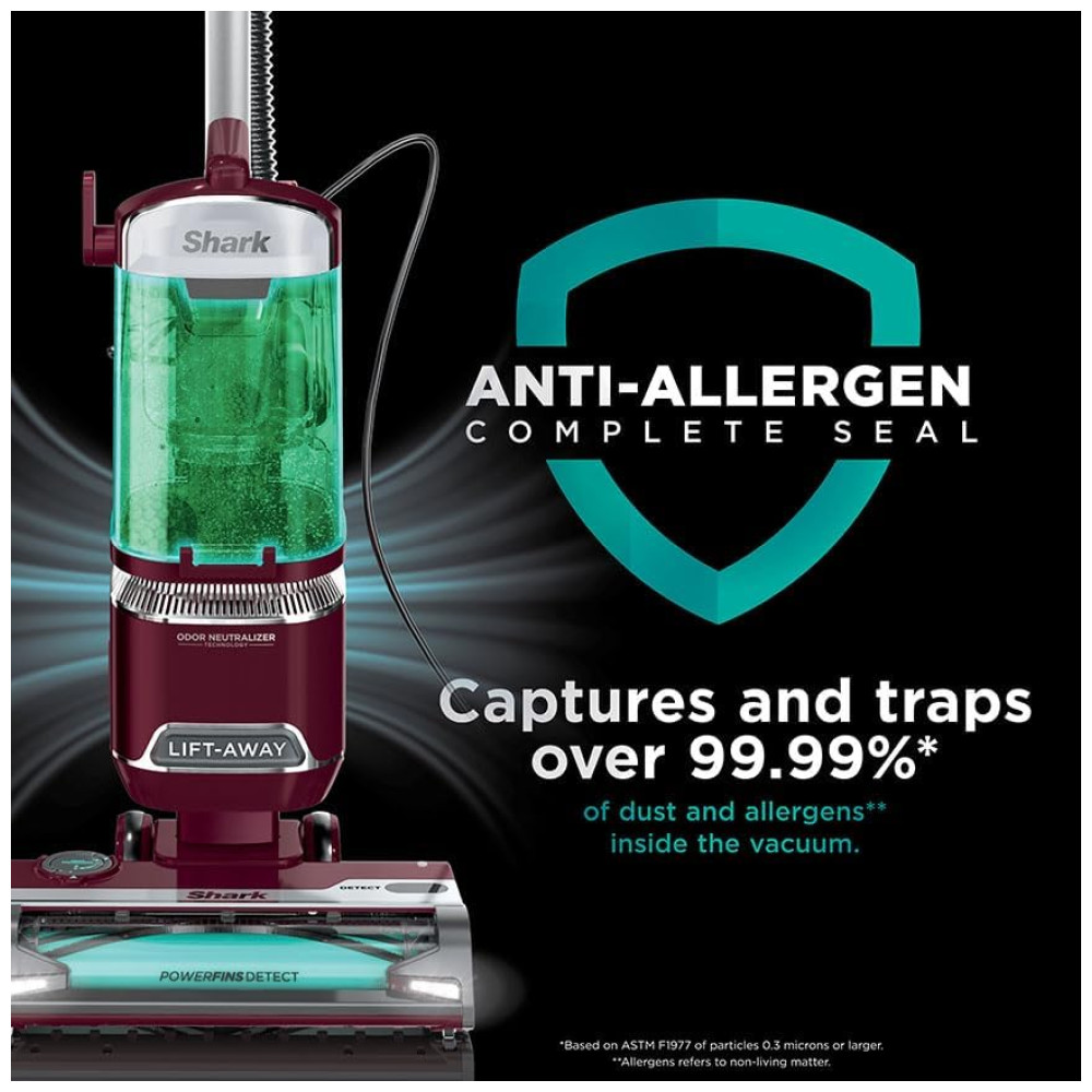 Aspirador Vertical Shark DETECT LiftAway com Tecnologia Detect Escova Autolimpante Sem Enroscar pelos Selo Completo Antialérgico e Neutralizador de Odores - Imagem 10