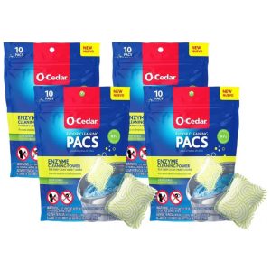 Limpa Piso Feito com Ingredientes Naturais 4 Pacote com 10 UN O Cedar Fragrância Citrus