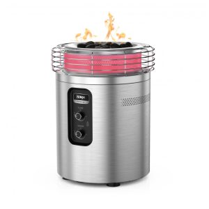 Ninja Fireside360 Aquecedor Externo e Fogueira Portátil com 3 Modos Aço Inoxidável 80.000 BTUs