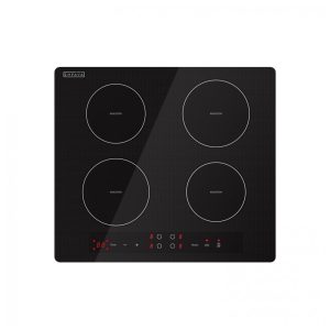 Cooktop elétrico de indução 59cm Empava 4 zonas vidro preto painel touch booster timer trava 220V