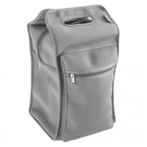 Bolsa Térmica Para Transporte de Vinhos High Road até 4 Garrafas Cinza