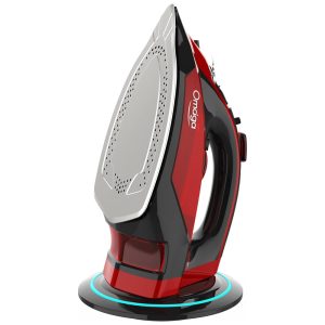 Ferro de Passar á Vapor Aço Inoxidável Anti Gotejamento 1500W 110W OMAIGA Vermelho