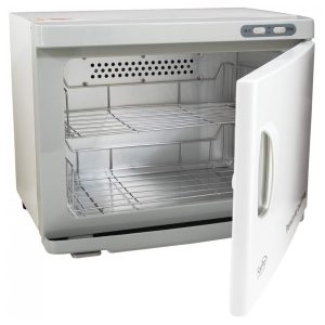 Aquecedor de Toalha Elétrico para Barbearia 23L com 2 Prateleiras de Aço Inoxidável 110V ForPro Branco