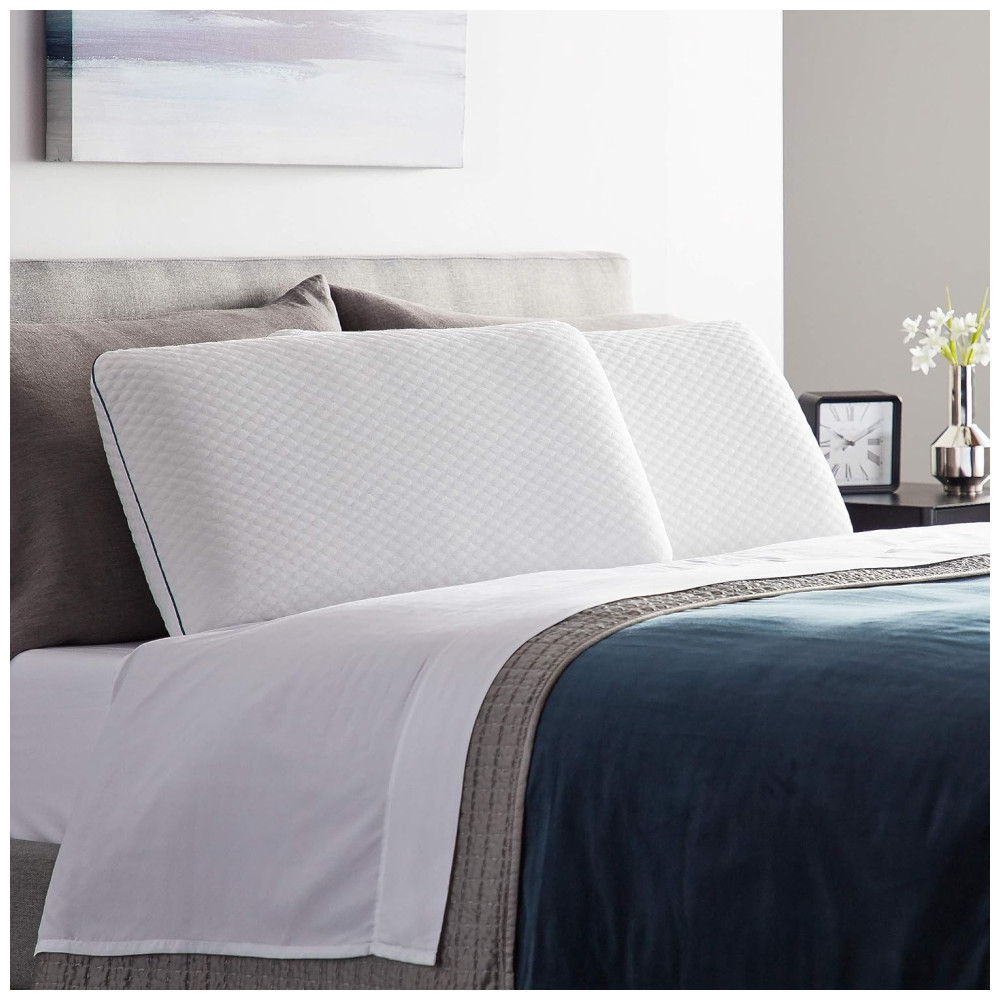 Travesseiro de Gel Ergonômico Respirável e Capa Lavável 63 x 1 UN WEEKENDER WKSS30GF Branco - Imagem 2