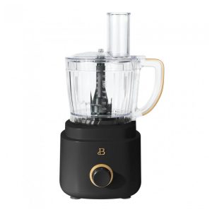 Processador de alimentos 10 xícaras preto 500W com controle de velocidade e sistema de travamento twist‑lock 110V