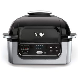 Fritadeira Elétrica Airfryer com Grill 5 em 1 Programável 110V 1760W NINJA AG301 Preto
