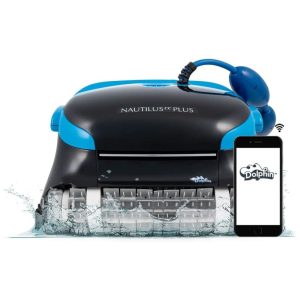 Robô Limpador de Piscina com Controle por APP Escalada em Parede e Filtros de Carga Superior para Fácil Manutenção Dolphin Nautilus CC Plus Preto