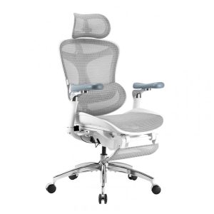 Cadeira Ergonômica de Escritório SIHOO Doro C300 Pro com Apoia-pés Cinza Braços 6D Ultra Macios Apoio Lombar Dinâmico Assento Ajustável Modelo C300 Pro