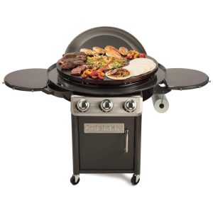 Churrasqueira á Gás portátil com superfície de para 15 pessoas preta CUISINART CGG 999 Preto