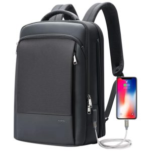 Mochila Anti Roubo para Multifuncional Masculino BOPAI Travel Backpack for Men Business Laptop Preto