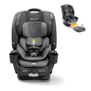 Cadeira de Bebê para Carro 5 em 1 com 10 Posições Ajustáveis Graco 4Ever DLX Cinza Harrison