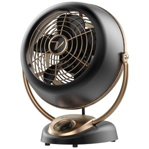 Ventilador de Mesa com 5 Velocidades 110V 37W Vornado VFAN Alchemy Vintage Preto