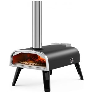 Forno de Pizza a Lenha Portátil Aço Inoxidável Aidpiza SP120 Preto