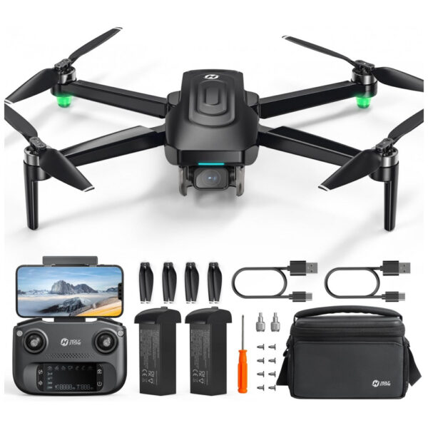 Drone Holy Stone GPS com Câmera 4K EIS para Adultos, HS175G Quadricoptero RC Dobrável com Retorno Automático e Seguimento, 60 Minutos de Voo,