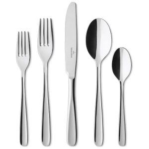 Conjunto de Talheres Sofisticação e Durabilidade para Sua Casa com 40 Peças e Material de Aço Inoxidável Villeroy Boch Liam Prata