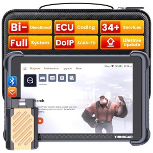 THINKCAR THINKSCAN 689BT: Scanner Automotivo Bidirecional com Codificação de ECU 34 Serviços CANFD e DoIP