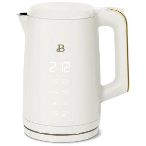 Chaleira elétrica Beautiful 17L branca com display touch 4 programas de temperatura modo manter aquecido 1500W 110V