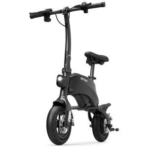 Bicicleta Elétrica Dobrável para Adultos Velocidade Máxima 24km h 110V 250W Jetson Preta