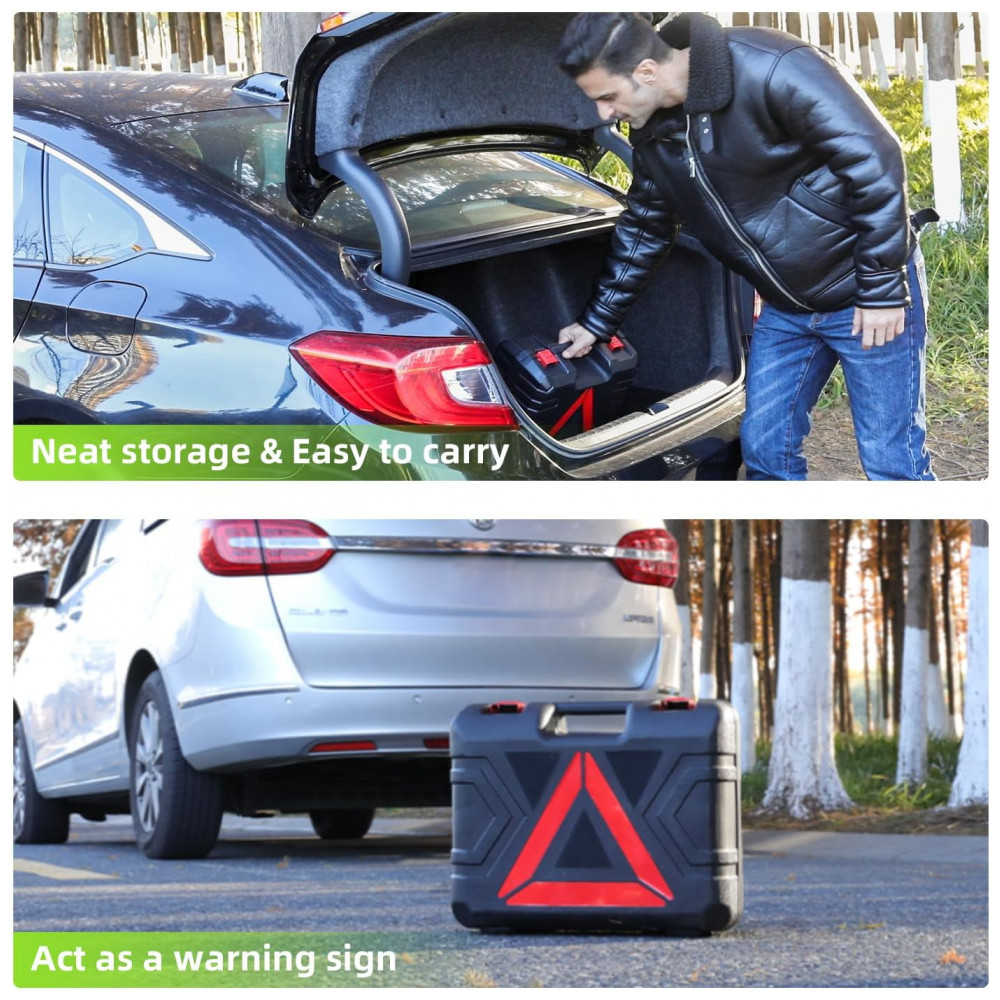 Macaco Elétrico Portátil EFFIROSO de 5 Toneladas 12V Kit de Macaco Hidráulico com Chave de Impacto Inflador de Pneus para Reparo de Emergência - Imagem 6