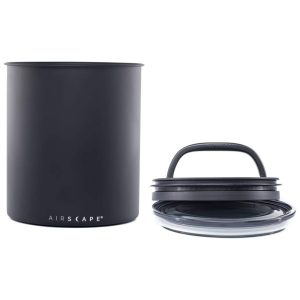 Pote Hermético para Café 1.3 kg em Aço Inoxidável AIRSCAPE 645771002619 Preto