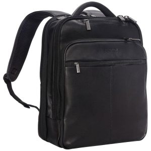 Mochila Antifurto RFID de Couro Colombiano para Laptop KENNETH COLE REACTION 580675E Preto