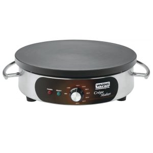 Máquina de Crepe Elétrica antiaderente de Aço inoxidável 1800W Branca 110v WARING WSC160 Branco