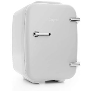 CAYNEL Mini Fridge Cooler and Warmer 4Liter  6Can Portable Compact Personal Fridge AC DC Thermoelectric System 100 Freon Free Eco Friendly for Home Office and Car