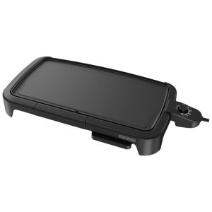 Grelha elétrica de tamanho familiar com bandeja de aquecimento e bandeja coletora BLACKDECKER GD2051B Preto