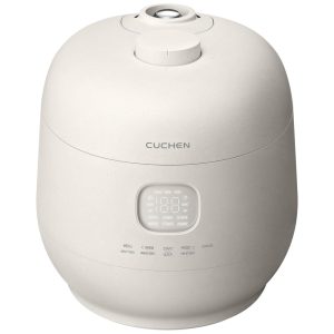 Panela de Arroz Elétrica 10 Xícaras de Dupla Pressão com Aquecimento por Indução 110v Cuchen CRH TWK1040WUS Branca