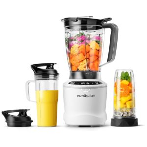 Liquidificador de Bancada com 5 Velocidades Capacidade de 18L e Copo de 950mL Incluso 110V 1400W Nutribullet Branco