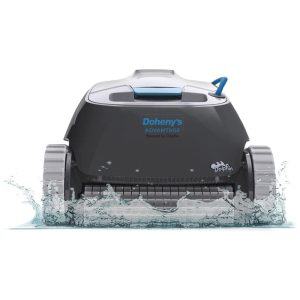 Robô Aspirador de Piscina com Cabo Escova de Limpeza Função de Escalar Paredes para Piscinas de 15 Metros 110V Dolphin Advantage Cinza Escuro