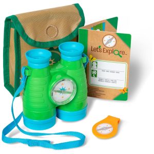 Kit Bússola e Binóculos Infantil para Atividades ao Ar Livre para Crianças Acima de 3 Anos Melissa & Doug