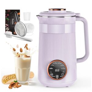 Máquina de Leite Vegetal RELEXNOW Roxa 1L 8 em 1 Programável Autolimpeza Aquecimento 110V