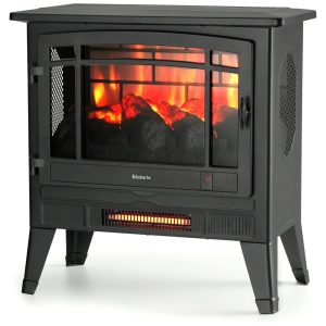 Lareira Elétrica Realista Portátil 1400W TURBRO Suburbs TS25 Preto
