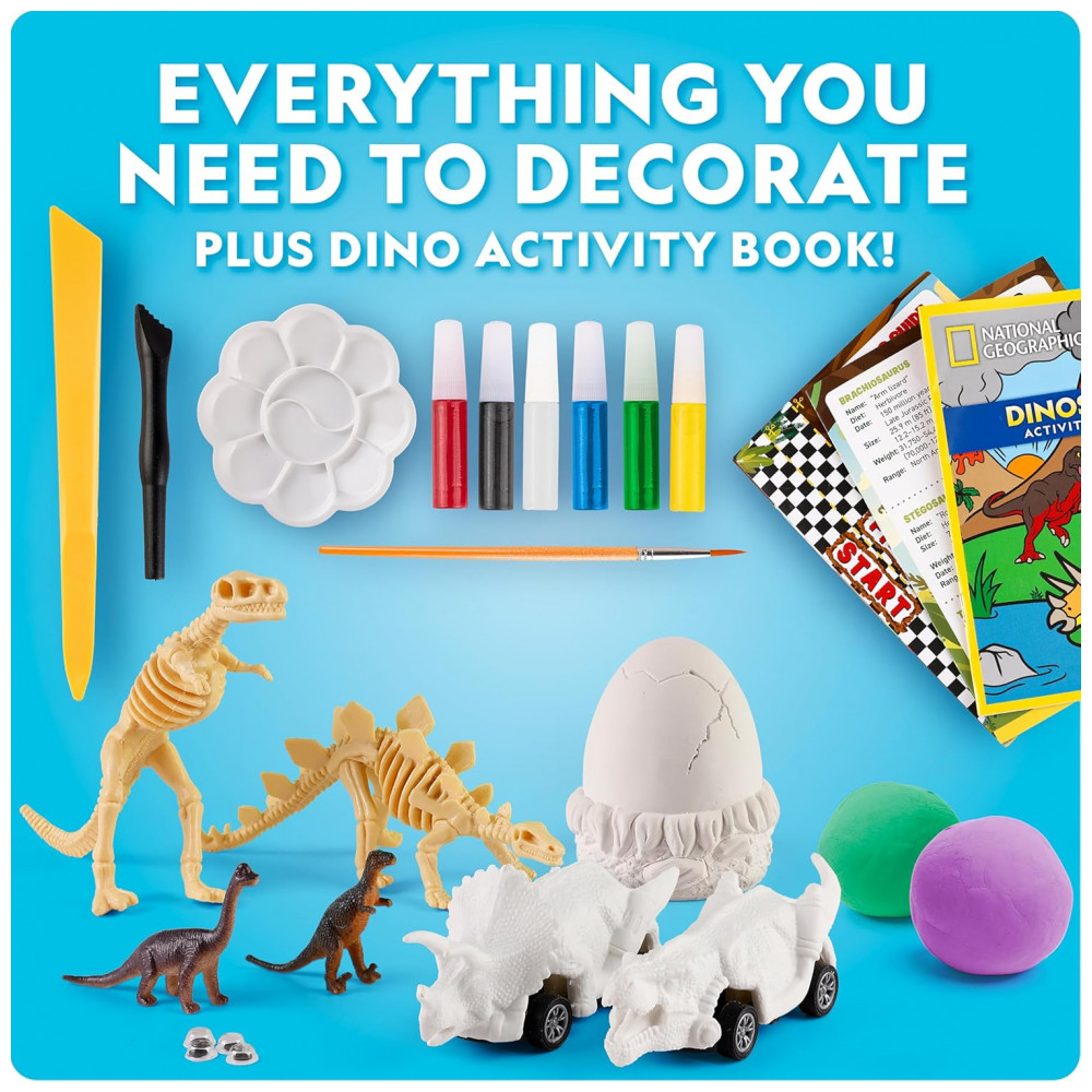 Giant Dinosaur Egg Activity Kit Multicolorido – 15+ Atividades de Dinossauros e Escavação, National Geographic - Imagem 5